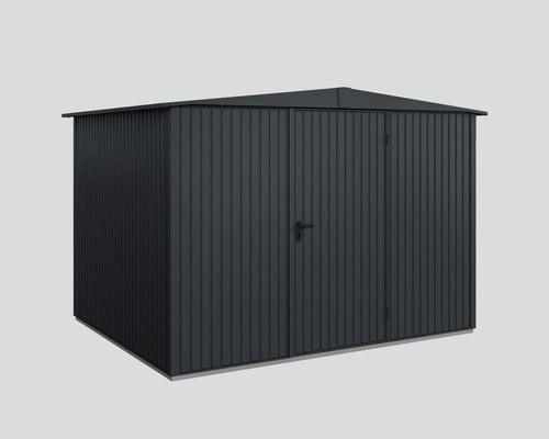 Ecostar Gerätehaus Trend-S aus Metall in Grau mit modernem Design, B/H/T: 302,8 x 219,4 x 238 cm - Bild 1
