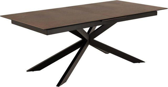 ebuy24 Irwine Esstisch Braun mit Auszug, B/T/H: 200 x 100 x 76 cm (ausziehbar auf 240 x 100 x 76 cm) - Bild 1