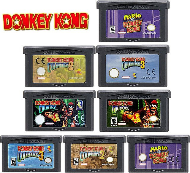 Bandai Donkey Kong Series vs. Donkey Kong Country GBA-Spiel Modul für Game Boy Advance, SP und DS - Bild 1