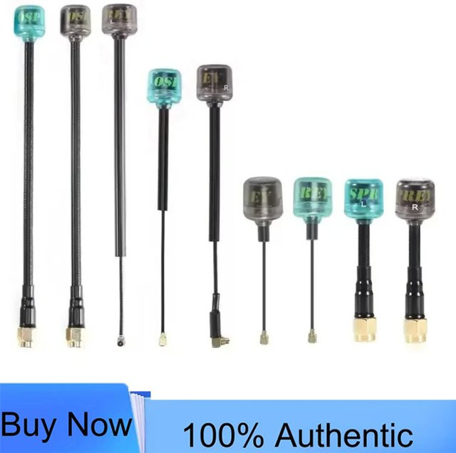 FlyFishRC Osprey 5,8GHz FPV-Antenne, 90mm, Cyan, LHCP, UFL-Anschluss - Bild 1