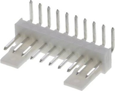 Molex Einbau-Stiftleiste Standard 10-polig in Weiß mit 2,54 mm Rastermaß - Bild 1