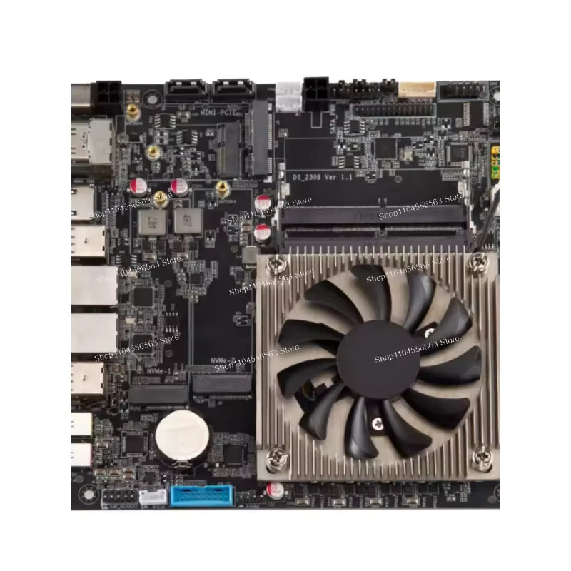 AMD Ryzen R5 R7 5825U Mini ITX All-in-One Industrial Control NAS Motherboard in Schwarz - Bild 4