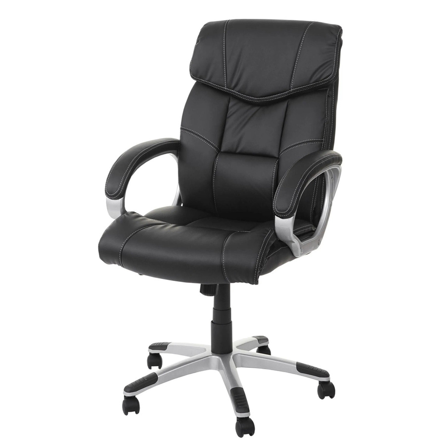 Massage-Bürostuhl MCW A71 mit Massage- und Heizfunktion in Schwarz aus Kunstleder - Bild 3