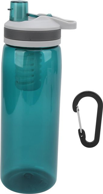 Tragbare gefilterte Wasserflasche mit Wasserreiniger für Camping und Wandern, Grün, 770 ml - Bild 1