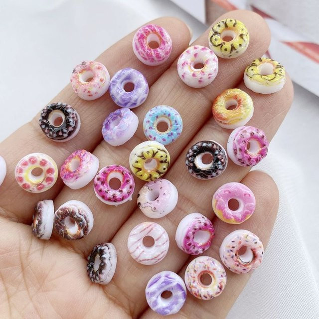 TSXJY Charms, Donuts Serie, Harz, Strass, Unisex - Bild 1