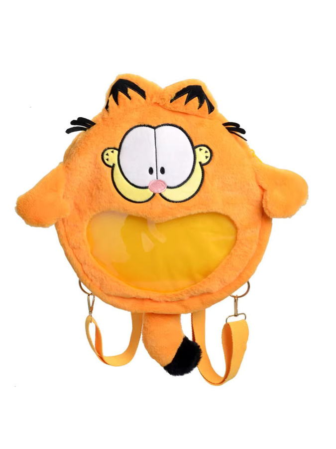Garfield Plüschpuppe Schülerrucksack, transparente Puppentasche - Bild 4