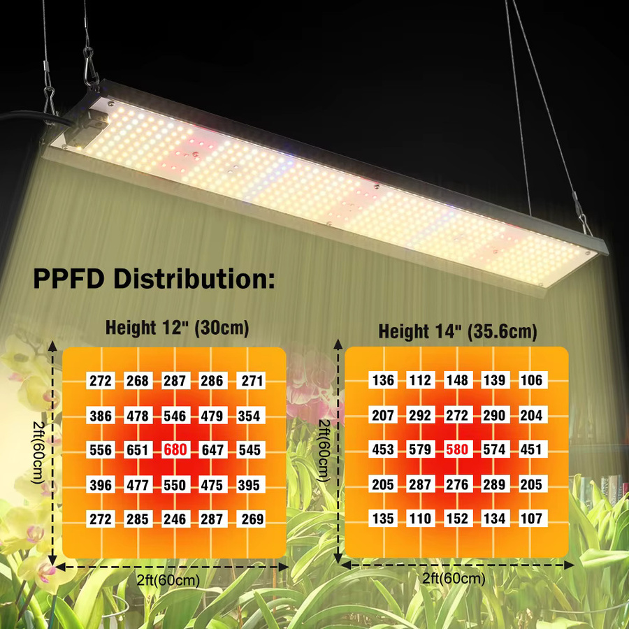 GRAXGROW Quantum Board Strip LED-Wachstumslampe Vollspektrum Pflanzen-Zusatzlicht 150 W Weiß - Bild 3