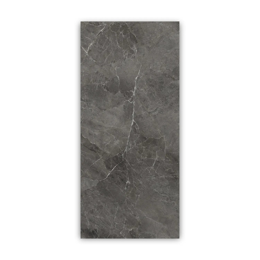 Walllux Duschrückwand in Marmor-Optik Dunkelgrau aus Alu-Verbund, B/H: 90 x 200 cm, Stärke: 3 mm - Bild 2