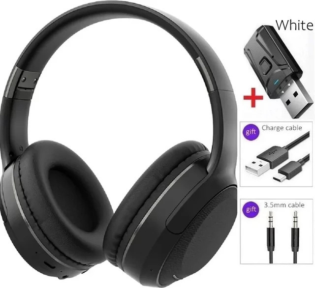 Xiaomi Bluetooth 5.0 Over-Ear Kopfhörer mit Mikrofon und USB-Adapter, faltbares Stereo-Headset für Samsung TV und PC in Schwarz oder Blau - Bild 1
