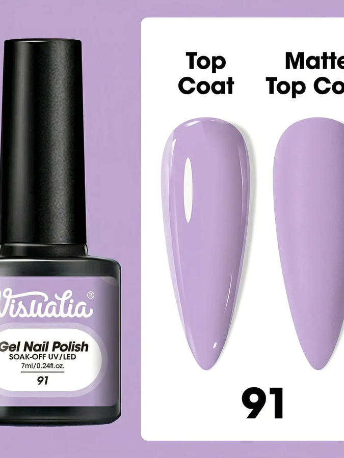 Visuatia Gel-Nagellack, Lila, 7 ml - Bild 5