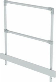 MUNK Handlauf für Gleispodest aus Aluminium in Silber, rund - Bild 1