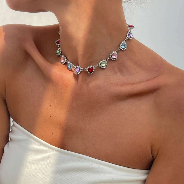 Lucky Star Jewelry Halskette, Liebesherz, Zirkon, Damen - Bild 1
