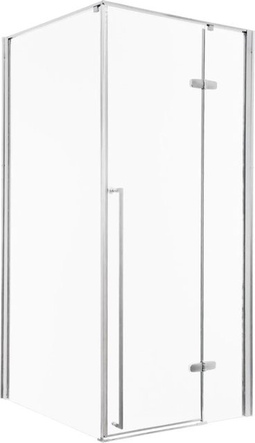 Kerra Duschkabine Long Eckdusche Rechteckig Verchromt Transparent B: 100 cm, T: 90 cm, H: 195 cm - Bild 1