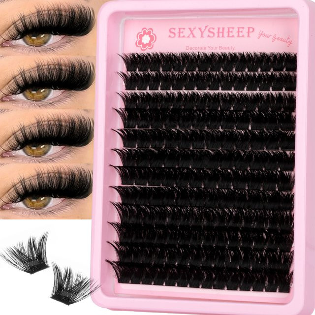 SEXYSHEEP Wimpern-Clusters Wispy Cat-Eyelashes 8-16mm, Unisex - Bild 1