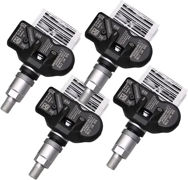 GANGLE TPMS Reifendrucksensor 433MHz in Schwarz für Audi A4 A5 A6 Volkswagen Golf Crafter Jetta Beetle Passat Tiguan Touareg 5Q0907275B - Bild 1