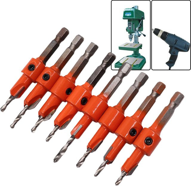 Vibratite Senker Bohrer mit Sechskant-Schaft für Holzbearbeitung in Orange - Bild 1