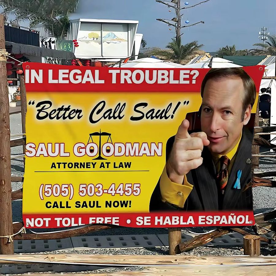 Better Call Saul Cartoon Wandbehang Potdemiel als dekorative Flagge für dein Zuhause - Bild 5