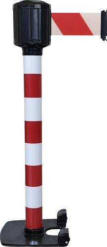 VISO RXLO1100RBRB LO3 Gurtabsperrpfosten Rot, selbstständig stehend, Gurtlänge: 10 m, Durchmesser: 8 cm, Höhe: 111 cm - Bild 1