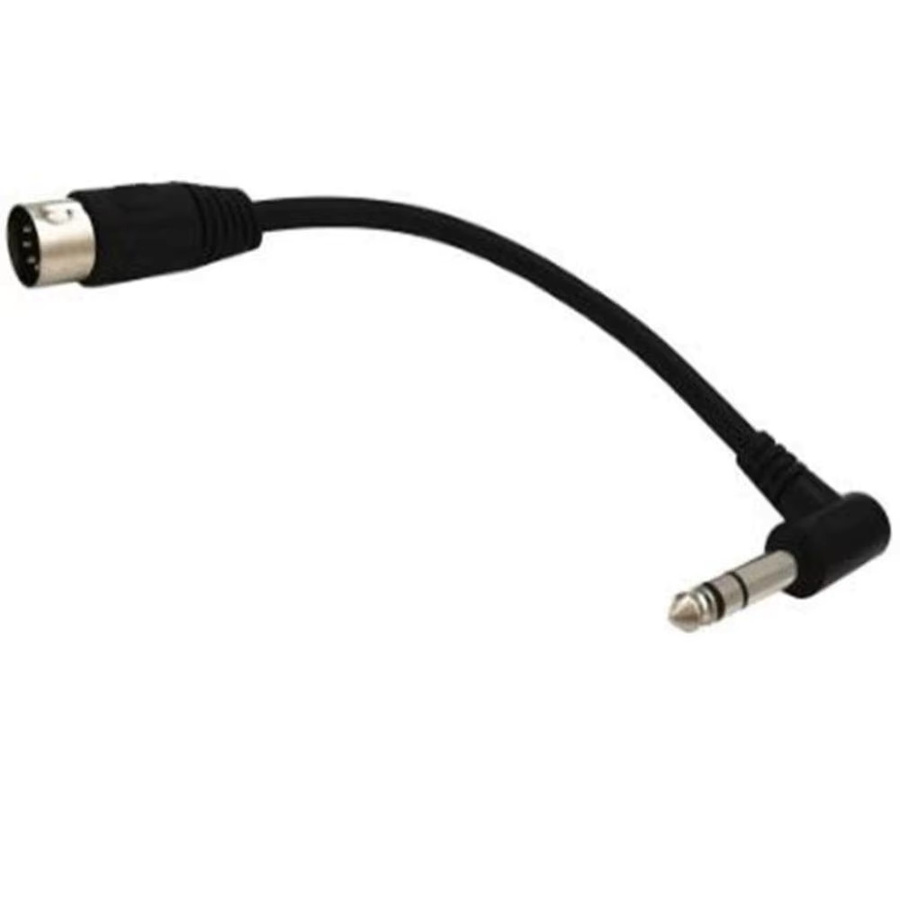 Monoprice Stereo-Audiokabel mit 90-Grad-Winkel MIDI DIN 5-Pin auf 6,35 mm Klinke, Schwarz, Länge: 150 cm - Bild 3