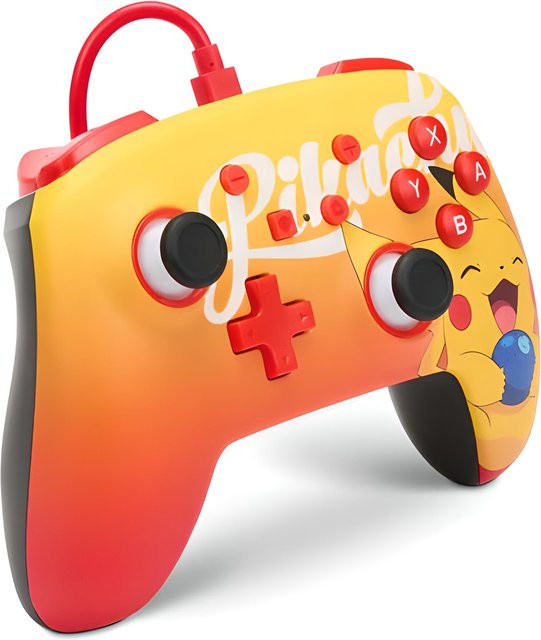 PowerA Enhanced Wired Controller für Nintendo Switch in Orange und Gelb im Pikachu Design - Bild 1