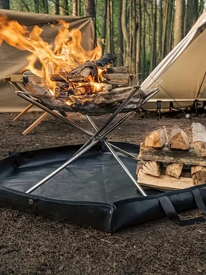 WESTTUNE Outdoor Feuerfeste Matte aus Fiberglas als Anti-Flamme Isolierung für Camping und Grill - Bild 7