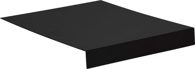 Stern Tablett L-Form aus Aluminium in Schwarz Matt, B/T/H: 69 x 50 x 7 cm - Bild 1