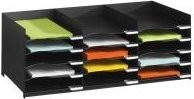 Paperflow Sortierstation für DIN A4 aus Polystyrol in Schwarz - Bild 1
