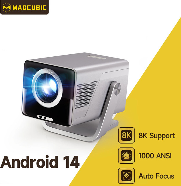Magcubic X7 Smart-Projektor mit Android 14 OS, 1000 ANSI, 8K Unterstützung und Full HD 1080P, Autofokus Heim- und Outdoor-Beamer - Bild 1