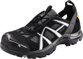 Haix Black Eagle Safety 61 Low ESD Arbeitssandalen S1P in Schwarz/Silber, Größe 51 - Bild 1
