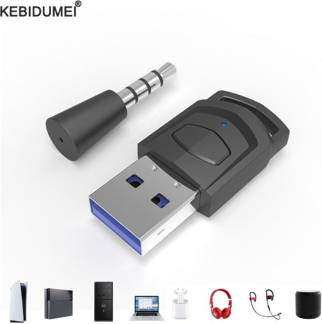 Kebidu Bluetooth 5.0 Audio-Adapter für PS5, PS4 und PC in Schwarz - Bild 1