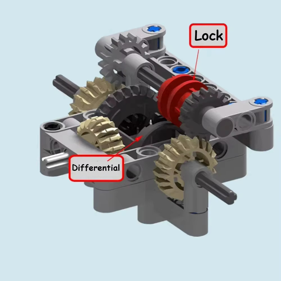 stemedu MOC Center Differential Lock, Bausteine, Zubehör - Bild 3