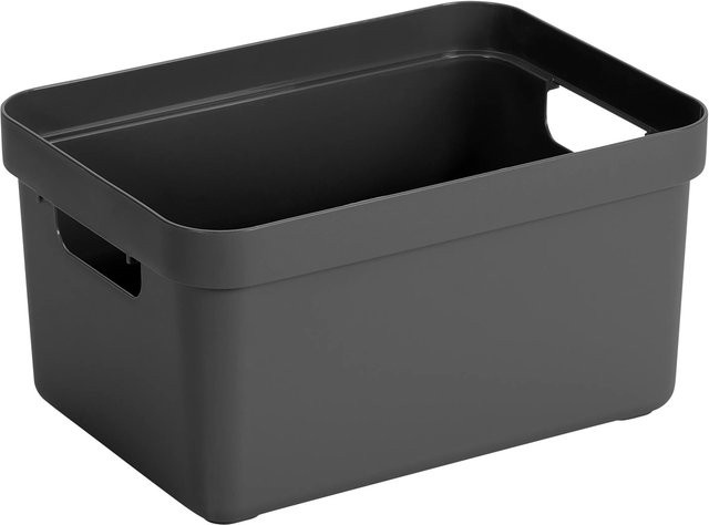 Sunware Aufbewahrungsbox Sigma Home 13 mit Deckel und Griffen, Anthrazit - Bild 1