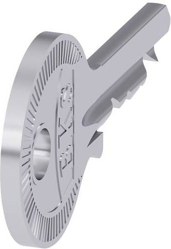 Siemens Schlüssel 3SU1950-0FD80-0AA0 in Silber - Bild 1