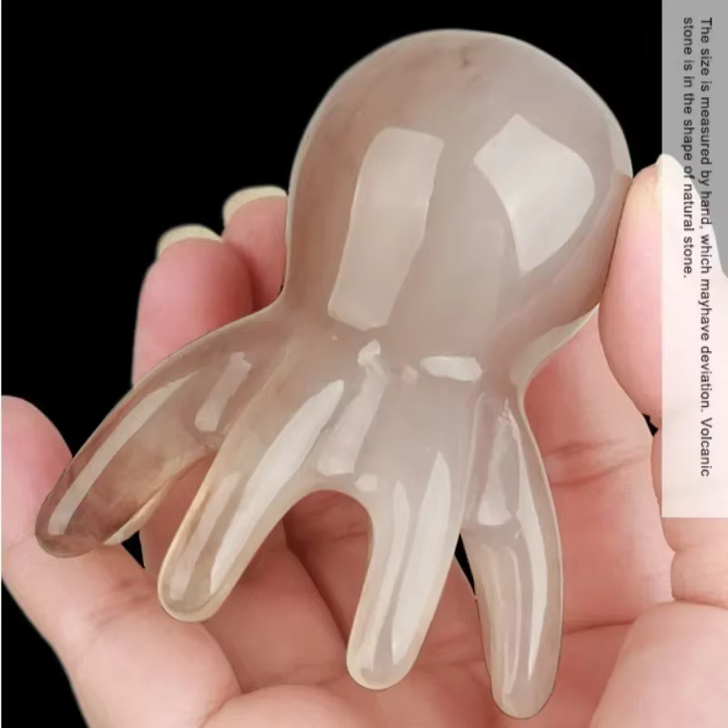 Harz Octopus Kopfhaut Massage Pinsel, Gua Sha Akupunktur Massagegerät, Unisex - Bild 3