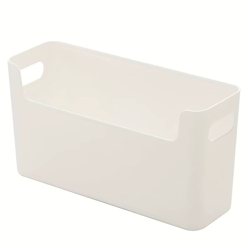 4er-Pack wandmontierte Kunststoff-Aufbewahrungsboxen in Weiß zur einfachen Installation ohne Bohren für Büro, Tisch und Badezimmer - Bild 2