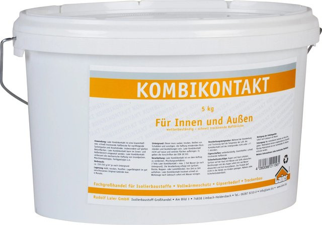 Laier Kombikontakt Synthetic Resin Bonding Agent in Concrete White, 5 kg - Bild 1