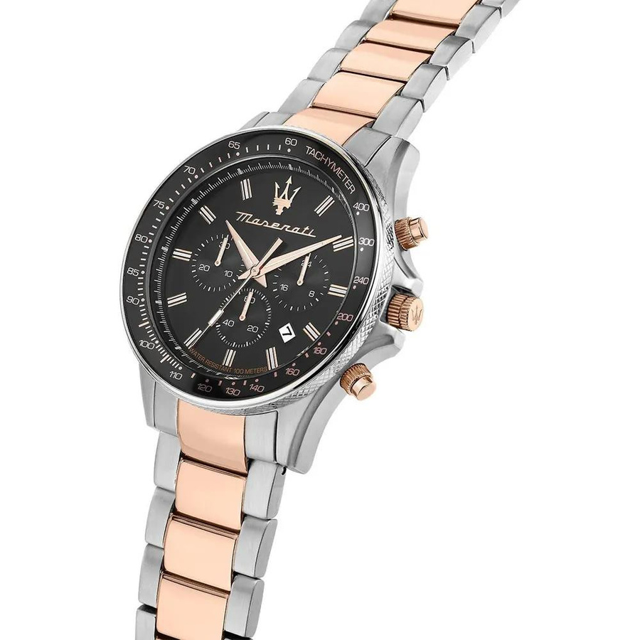 Maserati Chronograph, Edelstahl, Roségold, Quarz, 44 mm, Herren - Bild 2
