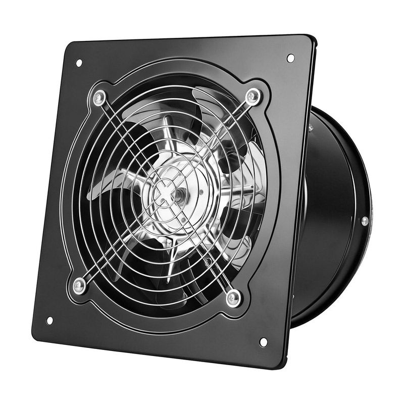 Buying Solutions MB Abluftventilator in Schwarz mit Geschwindigkeitsregelung, 20,3 cm Wandmontage-Lüfter aus Metall mit 576 CFM Hochgeschwindigkeits-Absaugfunktion - Bild 2