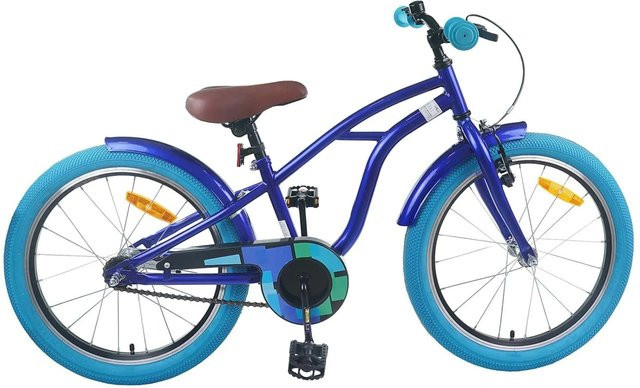 vidaXL Kinderfahrrad 22 Zoll Dunkelblau für 7-12 Jahre Alt - Bild 1