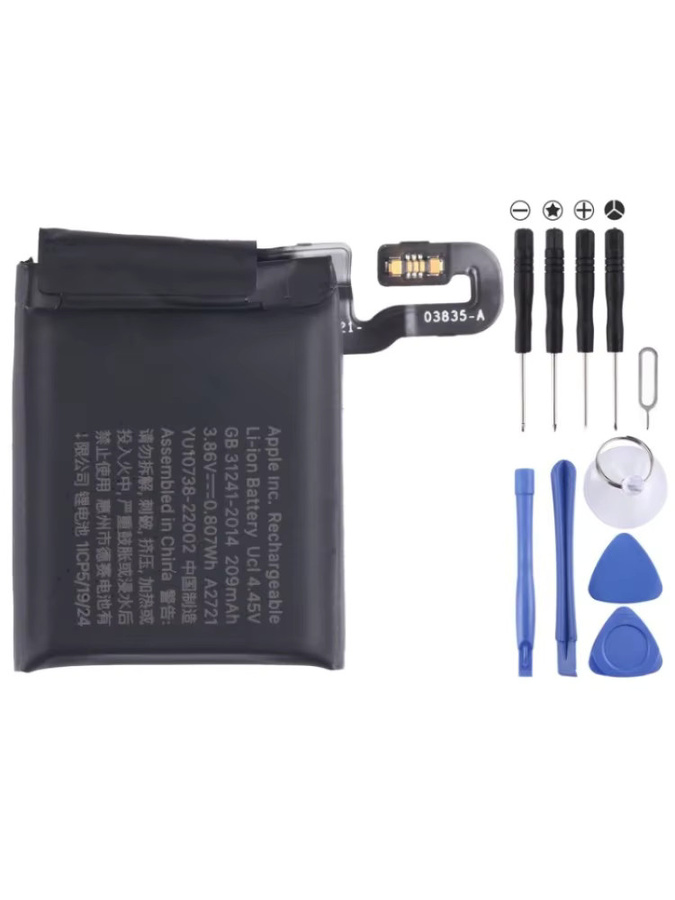FANHANG Akku für Apple Watch SE 40mm A2721 GPS-Version, 209mAh Lithium-Batterie, Schwarz - Bild 4