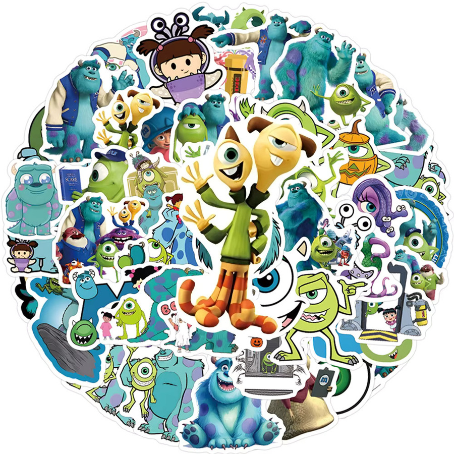 Disney Monster Inc Aufkleber, Bunt / Mehrfarbig, Kunststoff - Bild 2
