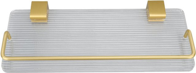 Modernes Badezimmer Wandregal von OutsideWorld aus Metall und Acryl, weiß, Breite: 30 cm - Bild 1