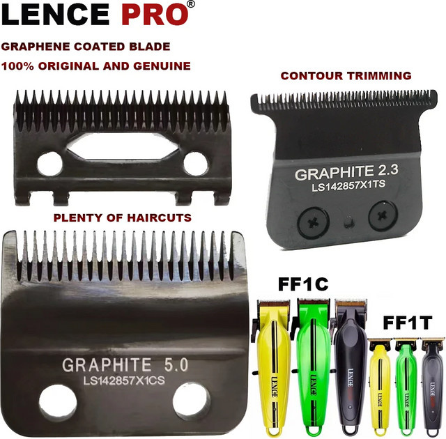 LENCE FF1T Original-Ersatzklinge für LENCE PRO FF1C FF1T FX870/707 Professional Trimmer und Rasierer als Schneidmesserkopf - Bild 1