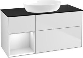 V&B Waschtischunterschrank Finion in Weiß lackiert, Breite: 120 cm, Tiefe: 50,1 cm, Höhe: 50,1 cm - Bild 1