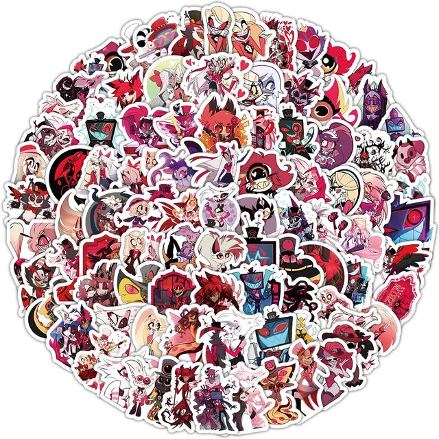 Bandai Hazbin Hotel Aufkleber, 100 Stück - Bild 1