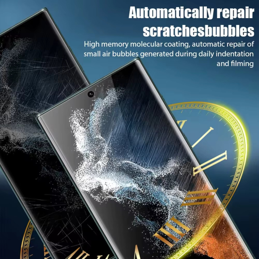 4 Stück Hydrogel-Displayschutzfolien für Samsung Galaxy S20 S21 S22 S23 S24 S25 S26 Ultra und S23 FE S24 Plus, transparente Vollabdeckung - Bild 2