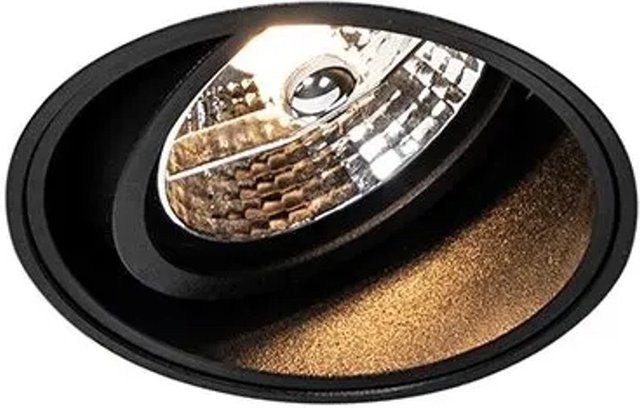 QAZQA Impact 70 Moderner Einbau Spot Schwarz, Trimmlos, Dimmbar, GU10, Aluminium - Bild 1
