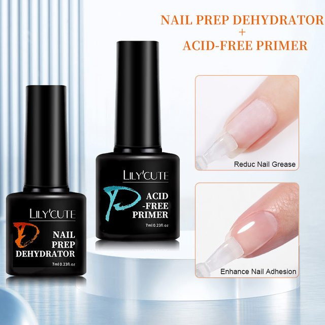 LILYCUTE Nagel-Primer & Nagel-Dehydrator, 2 x 7 ml - Bild 1