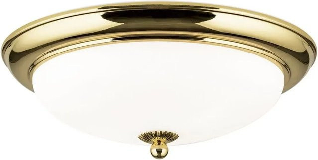 Orion Leuchten Deckenleuchte Empira in Gold mit Glas und Metall, Durchmesser: 35 cm - Bild 1