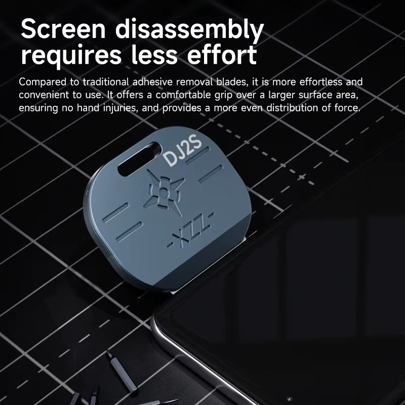 Xzz Metall Magnetische Doppelseitige Klingen-Klemme zum Entfernen von Mobiltelefon-Bildschirmen und Motherboard-Kleber in Grau - Bild 2